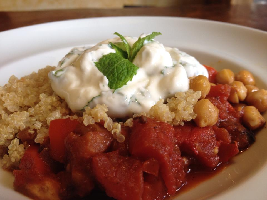 Voedselzandloper: Aubergineschotel met Ras el hanout kruiden